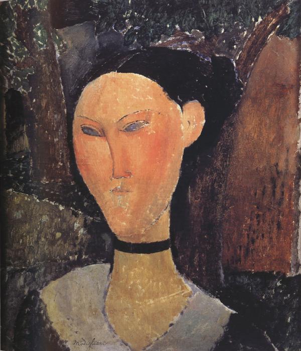 Amedeo Modigliani Woman with a Velvert Ribbon (mk39)